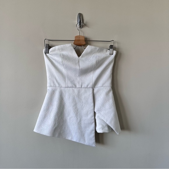 Finders Keepers-Jump Then Fall White Bustier (Size:Small) - Picture 2 of 10
